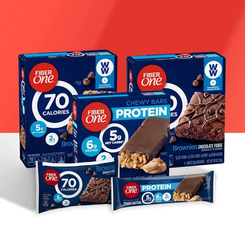 Miniatura 8 de Barras proteínicas masticables Fiber One, nuez de caramelo, aperitivos proteínicos, 1.17 oz, 5