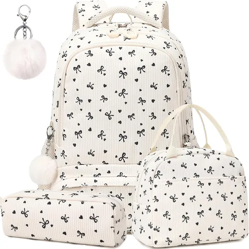 Miniatura 30 de Juego de mochila para niñas con diseño de unicornio, mochila escolar para niños, mochila para libros para niñas, set 3 en 1, regreso a clases