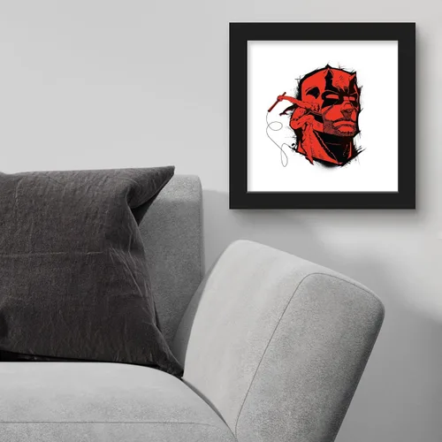 Miniatura 3 de Trends International Gallery Pops Marvel Comics Daredevil - Póster de pared con insignia de diablo rojo, 12.00 x 12.00 pulgadas, versión de marco