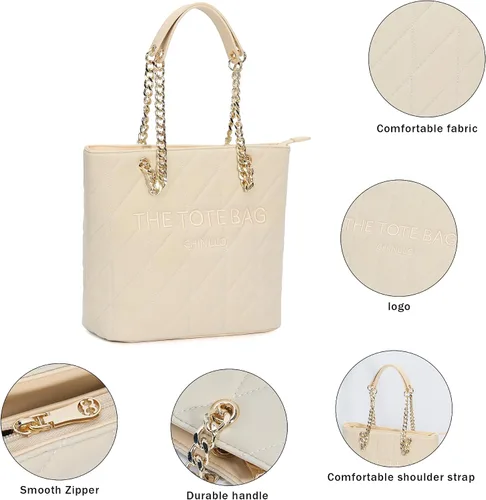 Miniatura 4 de Chinllo Bolso de mano para mujer, bolso mediano con asa superior