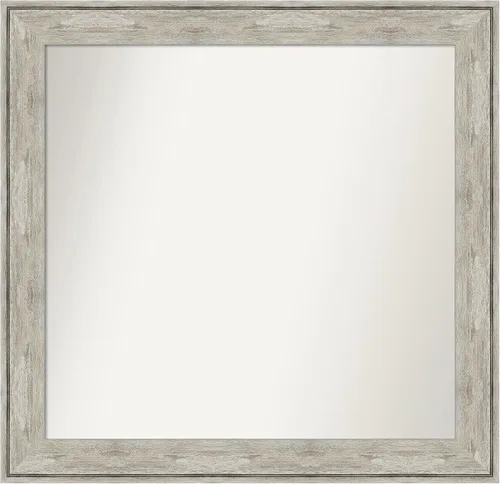 Miniatura 514 de Amanti Art Espejo de baño plateado para sobre fregadero, 28 x 47 pulgadas, espejo rectangular de plata imperial, marco de madera tradicional de gran