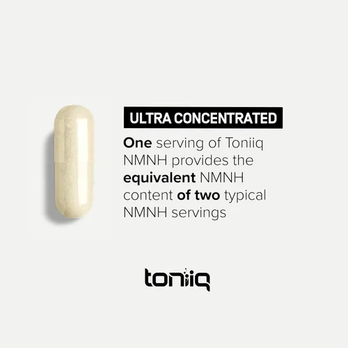 Miniatura 4 de Toniiq Suplemento NMNH – UthPeak™ clínicamente estudiado – 95% altamente purificado y probado por terceros para NAD+ y apoyo al envejecimiento