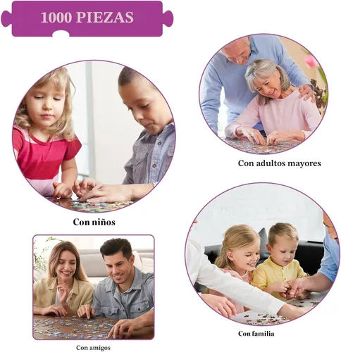 Miniatura 6 de Rompecabezas coloridos de caracola para adultos de 1000 piezas, rompecabezas para adultos, juguetes desafiantes para adultos, rompecabezas