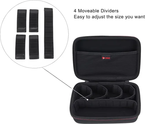 Miniatura 3 de XANAD Funda rígida para GoPro Hero 13 12 11 10 9 8 7 6/DJI Osmo Action 5 4 / Osmo Nano/Osmo 360 / Insta360 GO Ultra GO3S / Ace Pro 2 cámaras