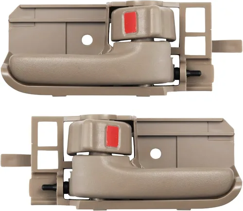 Juego de Manijas de Puerta Interior Compatible con Toyota Corolla 2003-2008, Toyota Tacoma 2005-2015, Pontiac Vibe 2003-2008, Delantera o Trasera,