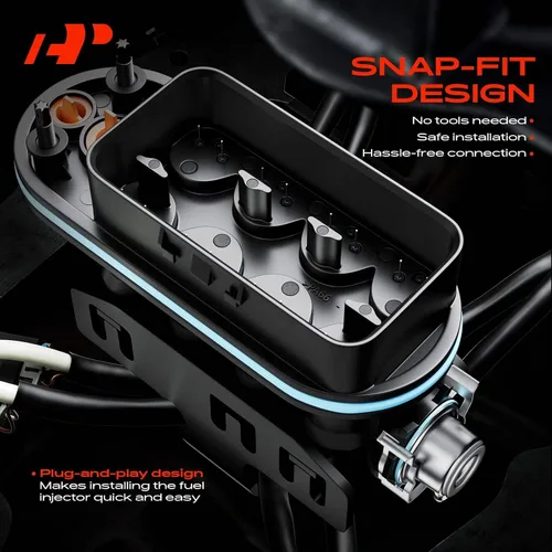 Miniatura 6 de A-Premium Conjunto de inyector de combustible, compatible con Chevrolet, Chevy, GMC Vehicles - Suburban, Tahoe, Yukon, Express, Savana, Escalade