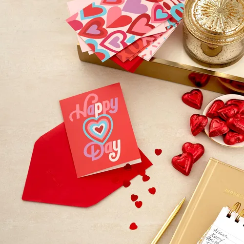 Miniatura 2 de Hallmark Surtido de tarjetas del día de San Valentín, corazones XO (36 tarjetas en blanco y sobres)
