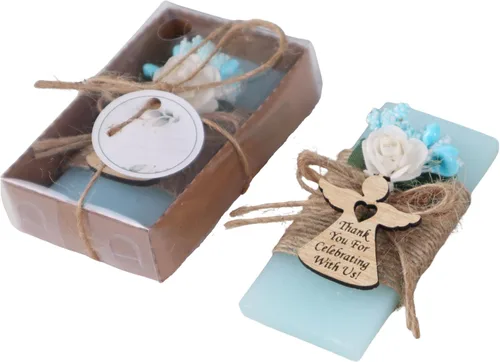 Miniatura 13 de HTF Paquete de 5 Mini Jabones Personalizados con Aroma a Océano, Recuerdos de Baby Shower, Regalos de Baby Shower, Recuerdos de Jabón Perfumado