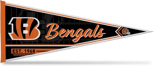 Miniatura 24 de Rico Industries NFL Football Classic - Banderín de fieltro de 12 x 30 pulgadas para decoración de pared, ideal para el hogar, dormitorio, decoración