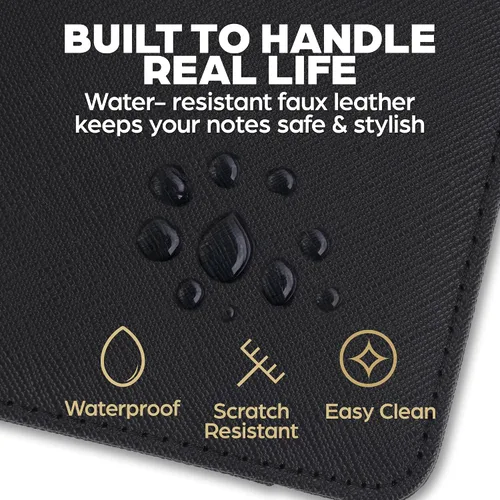 Miniatura 4 de Cubierta de folio premium compatible con Rocketbook Everlast, Wave, Fusion, Panda, cuaderno inteligente reutilizable - Tamaño ejecutivo A5 Old