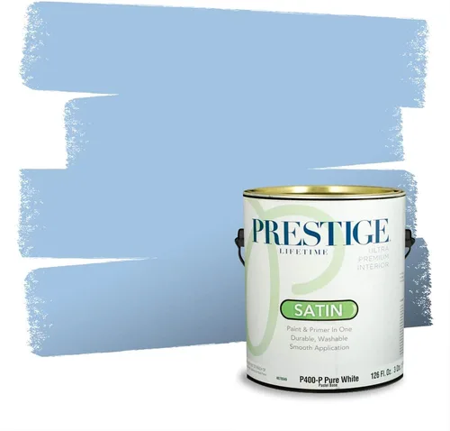 Miniatura 1078 de Pintura Exterior + imprimación PRESTIGE, todo-en-uno, 1 galón, acabado mate, color comparable al Valspar* Royal Gray* VS151-Gris real