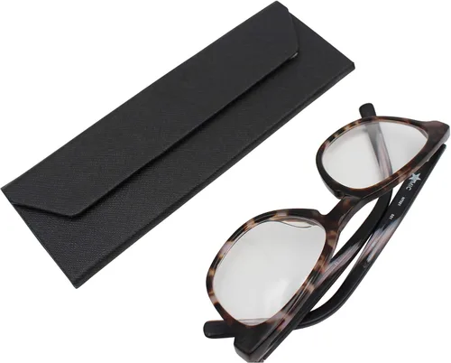 Miniatura 107 de Real Sic Funda para lentes de sol para hombres y mujeres, soporte magnético plegable para lentes de sol, inspirado en el color sólido