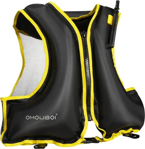 Miniatura 6 de Chaleco de esnórquel para adultos, chaleco inflable de esnórquel, chaquetas de natación, chaquetas flotantes inflables de seguridad