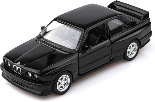 TOKAXI Escala 1/36 1987 BMW M3 Modelo de coches fundidos a presión, vehículos de tracción BMW, autos de juguete para niños y niñas