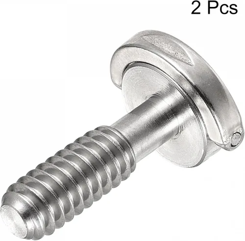 Miniatura 3 de uxcell Tornillo de trípode para cámara, adaptadores de tornillo de montaje macho de 1/4 pulgadas, ranurados de 0.79 pulgadas de longitud