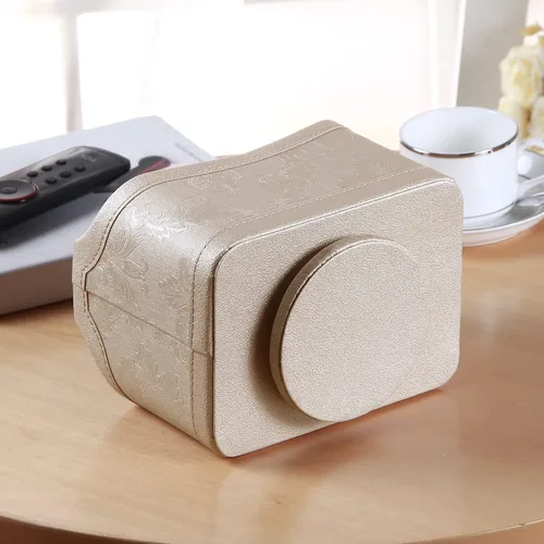 Miniatura 4 de PUSU - Soporte organizador de piel sintética giratorio en 360 grados para control remoto de TV, suministros de escritorio, suministros de oficina