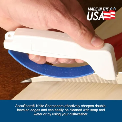 Miniatura 6 de AccuSharp - Afilador de cuchillos y herramientas, restaura, perfecciona y afila cuchillos rectos y dentados, herramienta de afilado de carburo