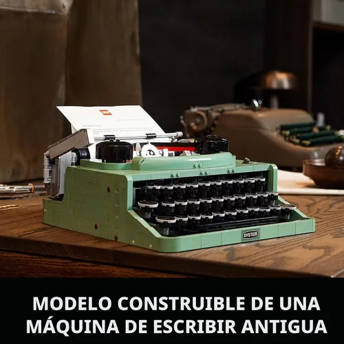 Miniatura 2 de LEGO Ideas Typewriter 21327 - Juego de construcción para adultos, modelo de exhibición retro coleccionable, pasatiempos creativos, idea de regalo