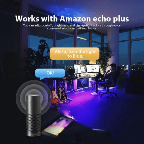 Miniatura 4 de GLEDOPTO Zigbee RGBCCT - Tira de luz LED USB de 6.6 ft, compatible con dispositivo Zigbee Zll Link, control de voz Amazon Alexa Echo, tira de luz