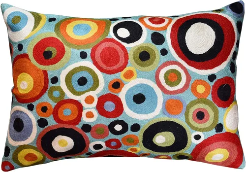 Miniatura 21 de Funda de almohada lumbar Klimt Pájaros verdes Árbol de la vida Floral moderno Almohadas para exteriores Cojín de silla de mediados