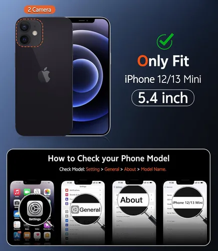 Miniatura 1159 de FNTCASE Funda para iPhone 13 Pro-Max: Fundas magnéticas transparentes compatibles con Magsafe Slim anti amarillamiento protección contra caídas