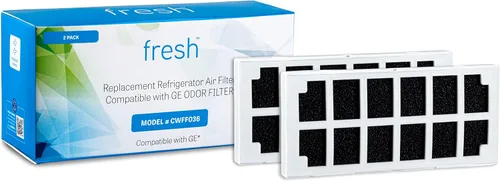 Mist Repuesto de filtro de aire fresco para refrigerador GE Odor Filter Cafe Series, ODORFILTER, CFE29TSSS, paquete de 2