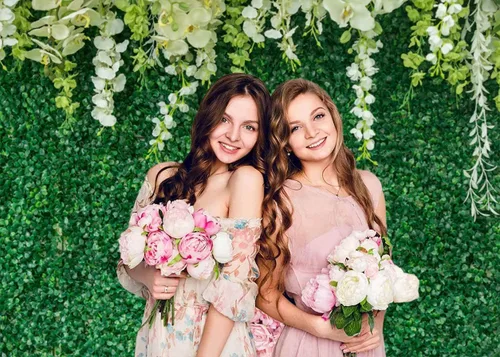 Miniatura 4 de Fondo de césped de flores de GCIREC de 5 x 3 pies, césped de primavera verde, fondo de fotografía floral, cumpleaños, baby shower, boda, despedida