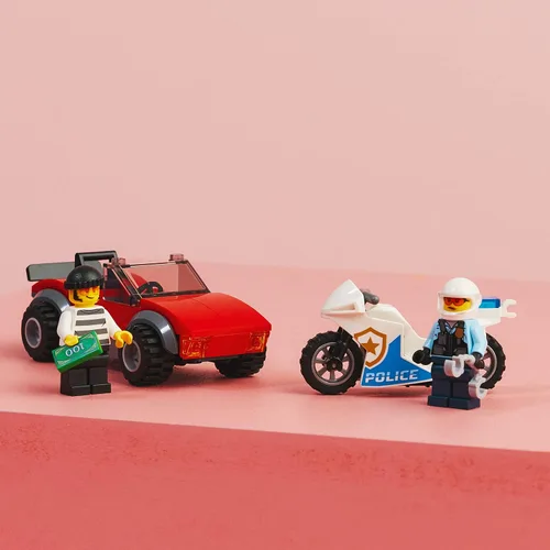 Miniatura 7 de LEGO City Police Bike Car Chase 60392, juguete con vehículo de carreras y juguetes de motocicleta para niños de 5 años más, idea de regalo