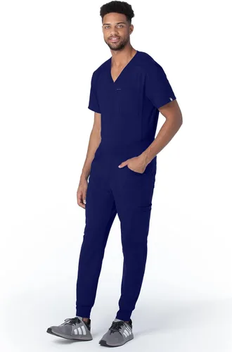 Miniatura 4 de Urbane Impulse 9913lLKA - Pantalones deportivos elásticos para hombre, 7 unidades, Azul