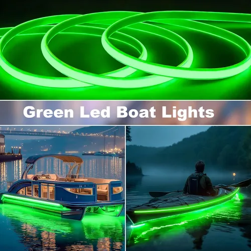 Miniatura 6 de SHUNLEE Luces LED para barco de 40 pies, IP67 COB impermeable, luces LED para pontón, interior de barco para pontón, cubierta, pesca nocturna