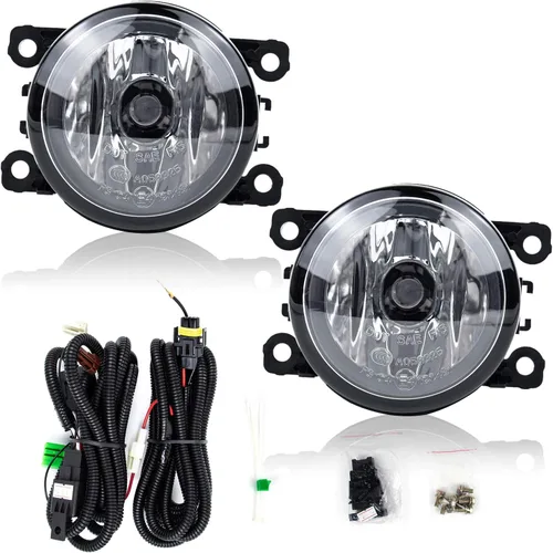 Juego de luces antiniebla para Suzuki Grand Vitara/ SX4 4DR Sedán/Alto/Acura/HD/FD/etc 2006-2014 4F9Z15200AA Lente transparente con arnés de