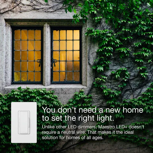 Miniatura 4 de Kit de interruptor regulador de intensidad Lutron Maestro LED+ para luces LED, halógenas e incandescentes regulables, 150W/3 vías o ubicaciones