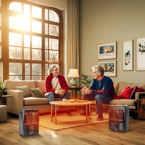 Miniatura 7 de BEYOND HEAT Milkhouse - Calentador eléctrico de 1300 W/1500 W con termostato, 3 ajustes de calor, seguro y silencioso para el hogar, garaje, taller