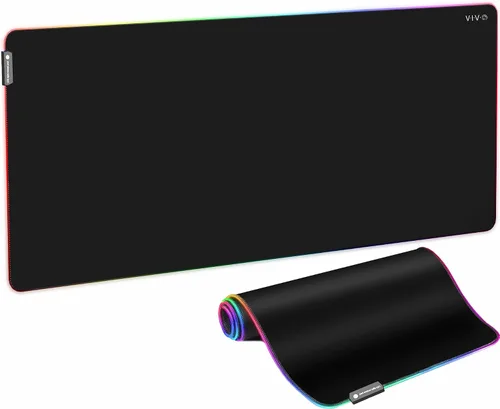 Miniatura 10 de VIVO DESK-PAD60-24 - Alfombrilla de escritorio grande de 60 x 24 pulgadas con iluminación RGB para ambiente de oficina y juegos inmersivos
