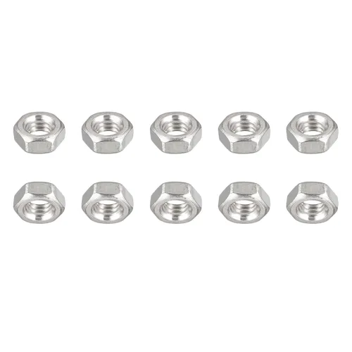Miniatura 14 de DTGN Tuercas hexagonales M1.0.236x0.014 in (DxP), paquete de 25, buenas para reparación de garaje en casa, tuercas hexagonales de acero inoxidable