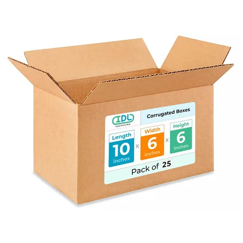 Miniatura 104 de IDL Packaging Paquete de 5 cajas de envío altas de 8 x 8 x 48 pulgadas, extra resistentes de 200 libras frente a caja regular, cajas de mudanza