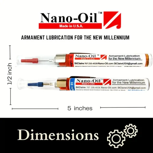 Miniatura 3 de Nano-Oil Duo: Kit Original y Grado Pesado 10+85 Peso - de St. Claire - NanoLube Concentrado Antifricción - Nano Oil para Cuchillos, Lubricante