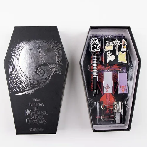 Miniatura 2 de Juego de papelería Nightmare Before Christmas - Incluye cuaderno, bolígrafo, pegatinas, notas y pinzas - Accesorios de papelería - Producto original