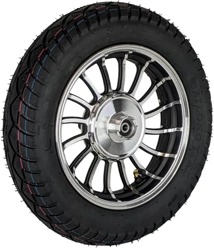 RedCap Rueda trasera de 10 pulgadas y neumático de 3.5-10 para scooter ciclomotor de 50 cc GY6 QMB139 para unidades de freno de tambor Sunny TaoTao