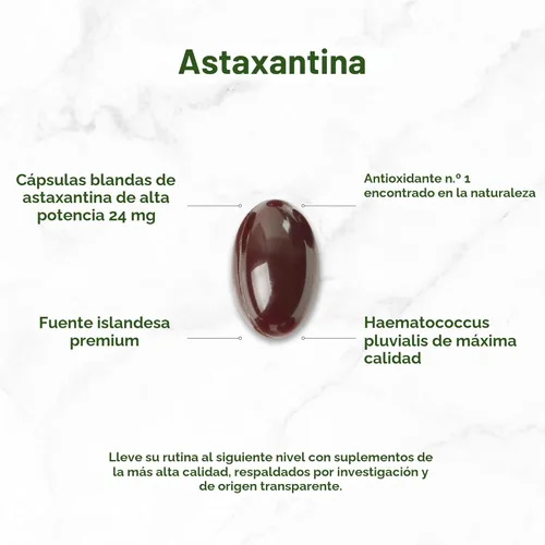 Miniatura 3 de DEAL SUPPLEMENT Astaxantina 24 mg por porción (12 mg por cápsula), 120 cápsulas blandas – Microalgas de doble potencia – Suplementos antioxidantes