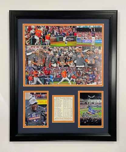 Miniatura 3 de Legends Never Die, Inc. Houston Astros Campeones 2022 Collage de fotos enmarcadas de 18 x 22 pulgadas (celebra)