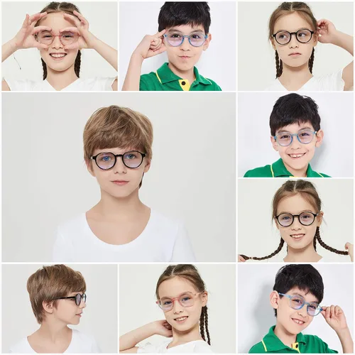 Miniatura 4 de ANDWOOD Gafas de luz azul para niños, niñas, niños, computadora, juegos, anti rayos azules, gafas de sol polarizadas de 3 a 12 años