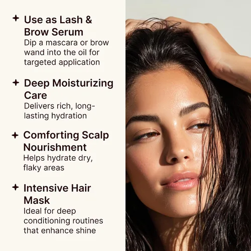 Miniatura 5 de SOULSATION Aceite de ricino orgánico 100% puro (4 onzas) – Para pestañas, cejas, cara, cabello y piel – Botella de vidrio prensada en frío sin