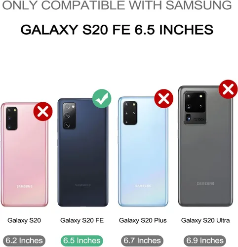 Miniatura 2 de Dexnor Funda para Samsung Galaxy S20 FE, [Protector de Pantalla y Soporte Integrados] Protección de Grado Militar de Servicio Pesado a Prueba