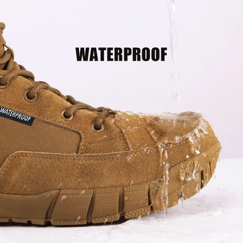 Miniatura 8 de FREE SOLDIER Waterproof Hiking Work Boots Men's Tactical Boots 6 Inches Lightweight Military Boots Breathable Desert Boots