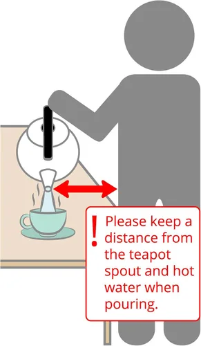 Miniatura 6 de UP ware - Hervidor de té silbante esmaltado en acero, tetera para estufa (1.6 cuartos de galón, manzana)