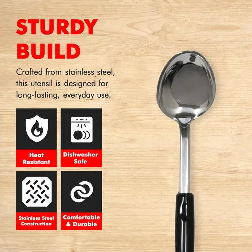 Miniatura 2 de Chef Craft Select - Espátula volteadora de acero inoxidable, Cucharón, 12 pulgadas