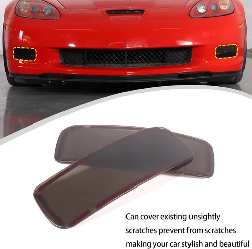 Miniatura 6 de Lcojicep Cubierta Protectora de Luz Antiniebla Delantera Compatible con Chevrolet Corvette C6 2005-2013, Protector de Parrilla de Luz Antiniebla