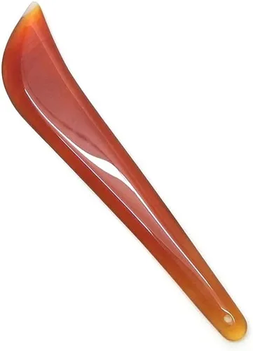 Miniatura 4 de Cuchillo de ágata roja de 4.3 in/4.3 "pulido bruñidor cuchillo de pulido borde artesanía joyería arcilla herramienta artesanal Rojo
