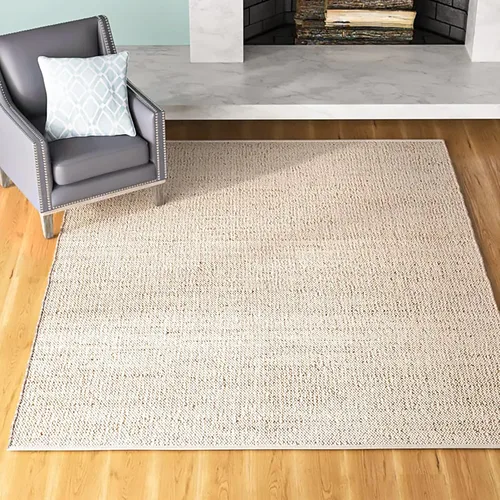 Miniatura 10 de Alfombra de yute tejida a mano de 8 x 10 pies – Alfombra rústica hecha a mano de yute para interiores, diseño sostenible y ecológico que añade